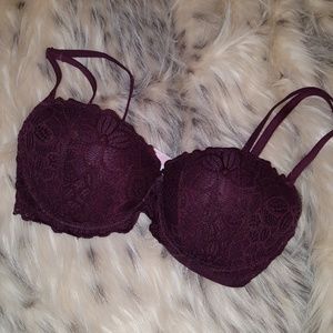 BURGUNDY VS PINK BRA 34C